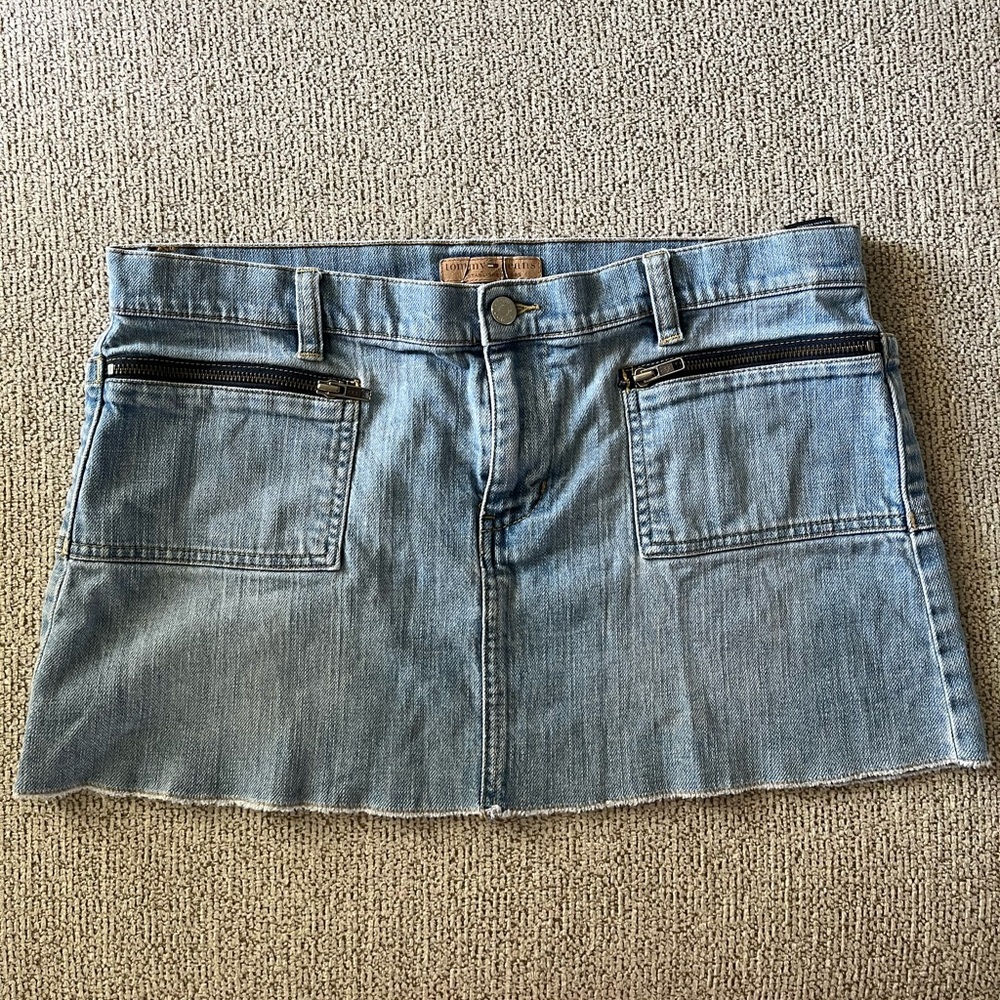 90s Y2K Tommy Jeans Denim Mini Skirt Women's Size 11 - Picture 1 of 4